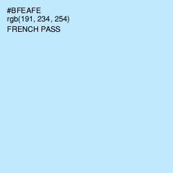 #BFEAFE - French Pass Color Image